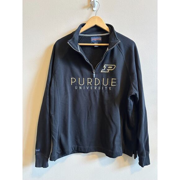 Purdue Jansport Quarter Zip Relaxed Fit 2XL - runs small - Picture 1 of 9
